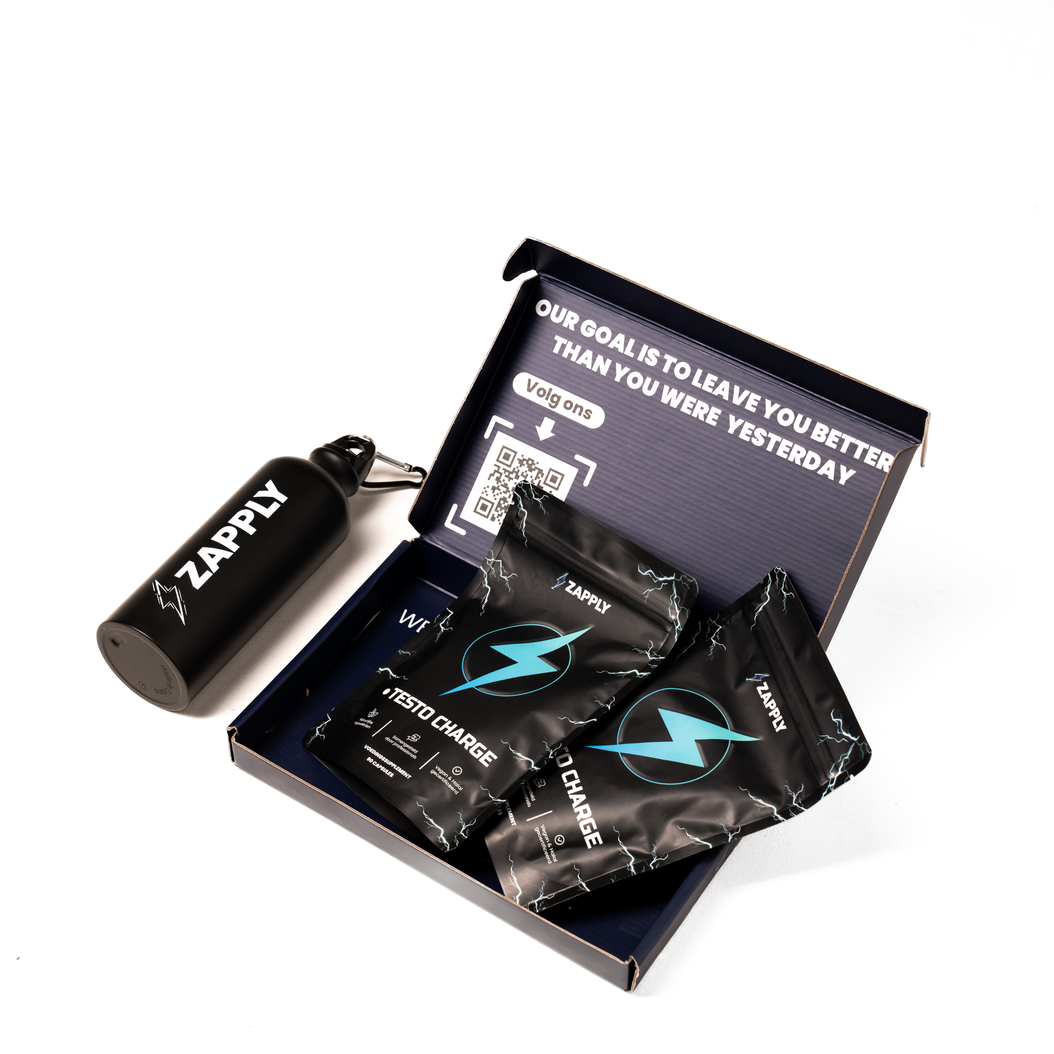 Testo Charge Bundel- 2 Zakken+ RVS Beker(GRATIS)